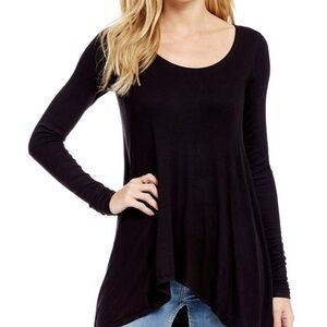Free People Black Long Sleeve Tunic
